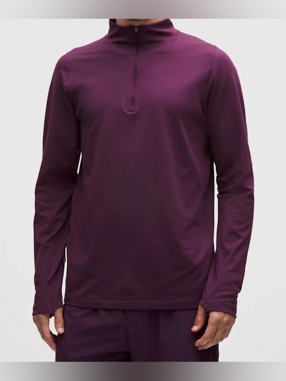 Lululemon Rulu Fleece Half-Zip Long Sleeve Shirt XL Plum NWT Running Pullover